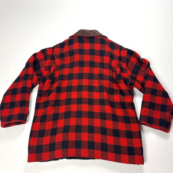 Vintage Abercrombie & Fitch Country Clothes Jacket Sz L Buffalo Plaid Wool Blend - Picture 3 of 6